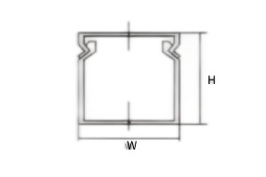 Conduit de câblage d'armoire électrique de support de fil de goulotte carrée en PVC